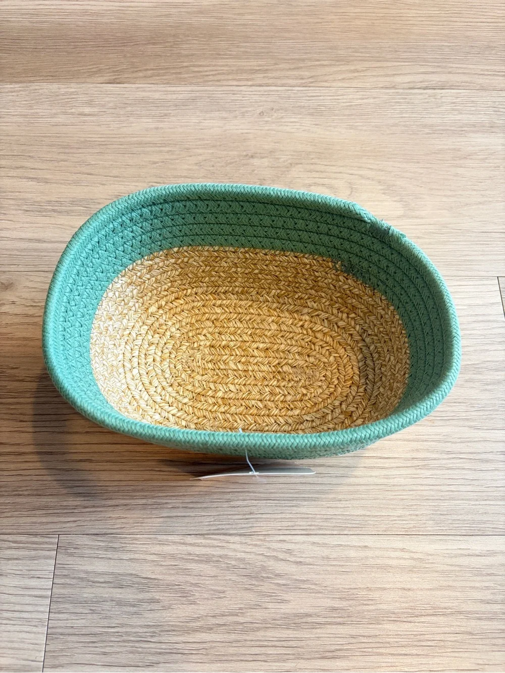Teal and Natural Gifting Basket